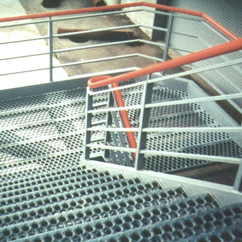 industrial perforated metal steps