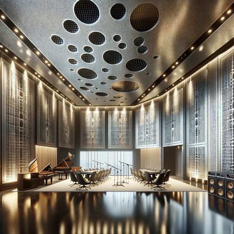 perforated metal acoustic panel