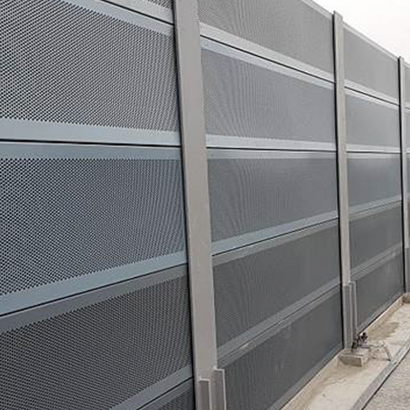 perforated metal sound absorbing panels