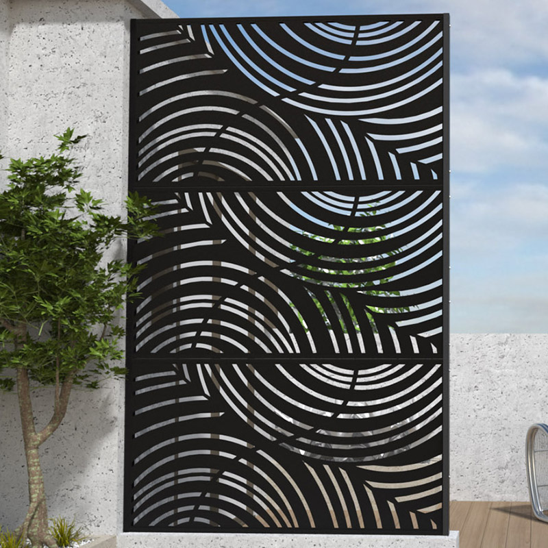 steel laser cut metal privacy screen