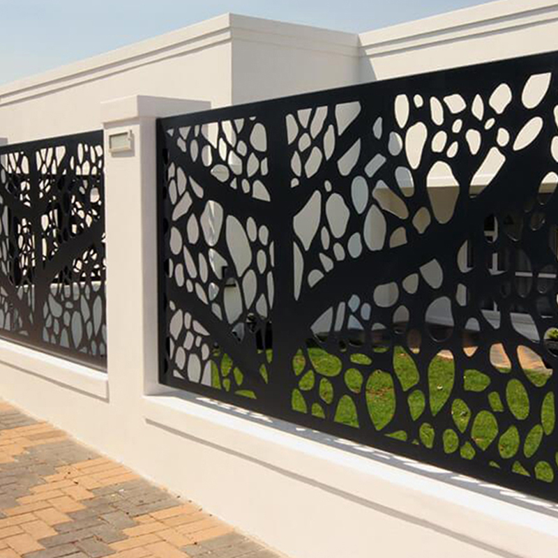 aluminum laser cut metal privacy screen