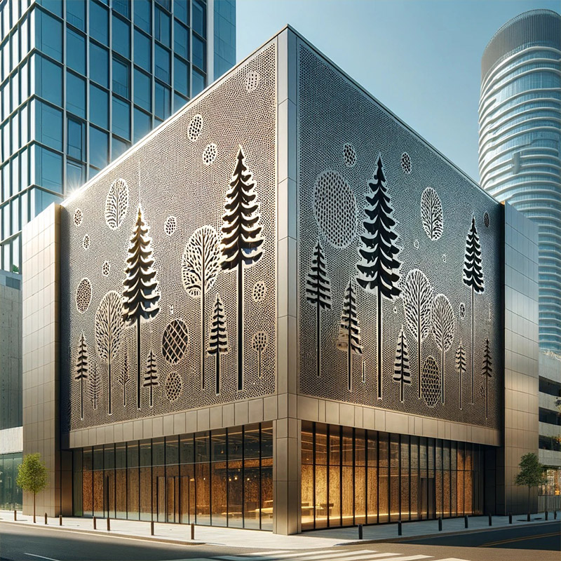 custom decorative perforated metal