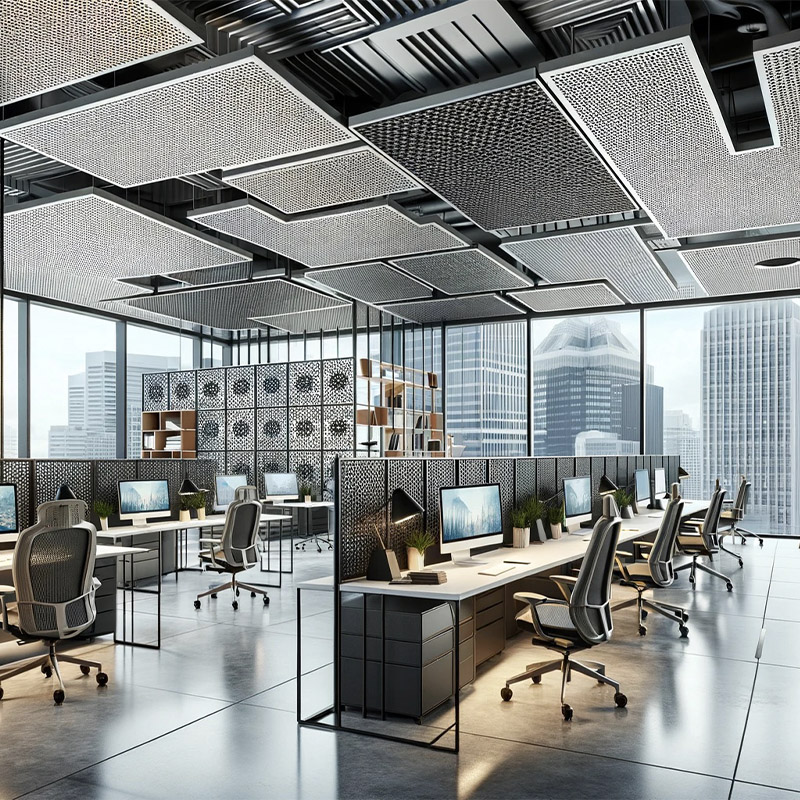 perforated metal panels for noise control
