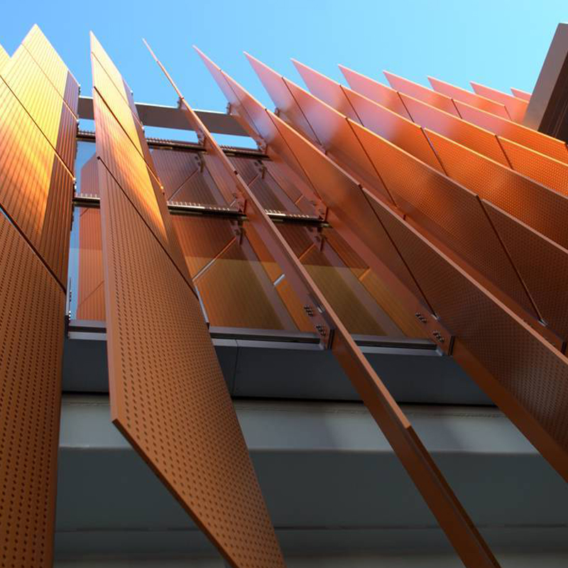 perforated sunshade panels