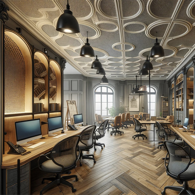 soundproofing with perforated metal