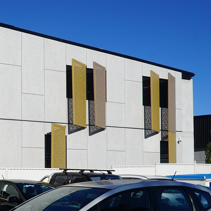 punched aluminum panel applications